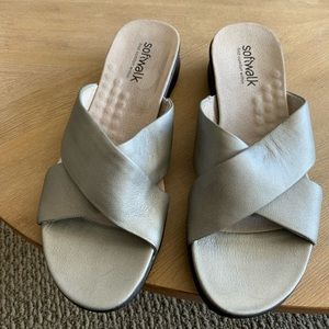 Silver sandals
